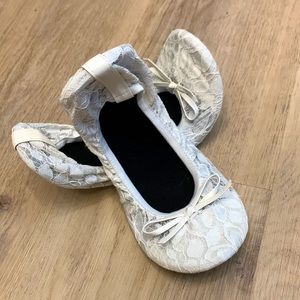 Womens Foldable Travel Ballet Slipper Shoes